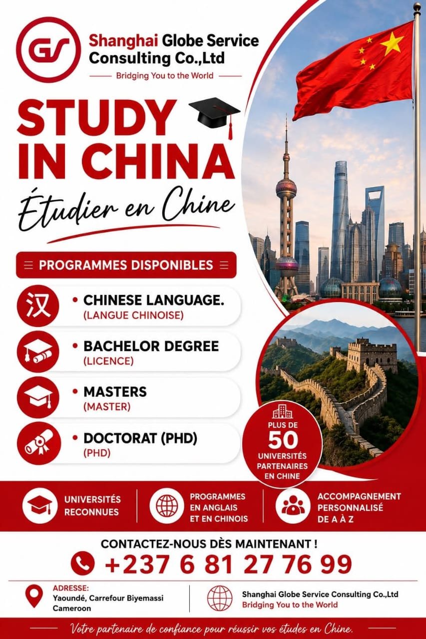 Procedures Etudes en chine